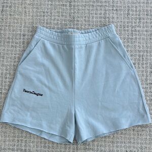 NWT Favorite Daughter baby blue high rise sweat shorts | $78 sizes: XS & L